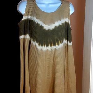 T-PARTY Waffle Hoodie Tunic